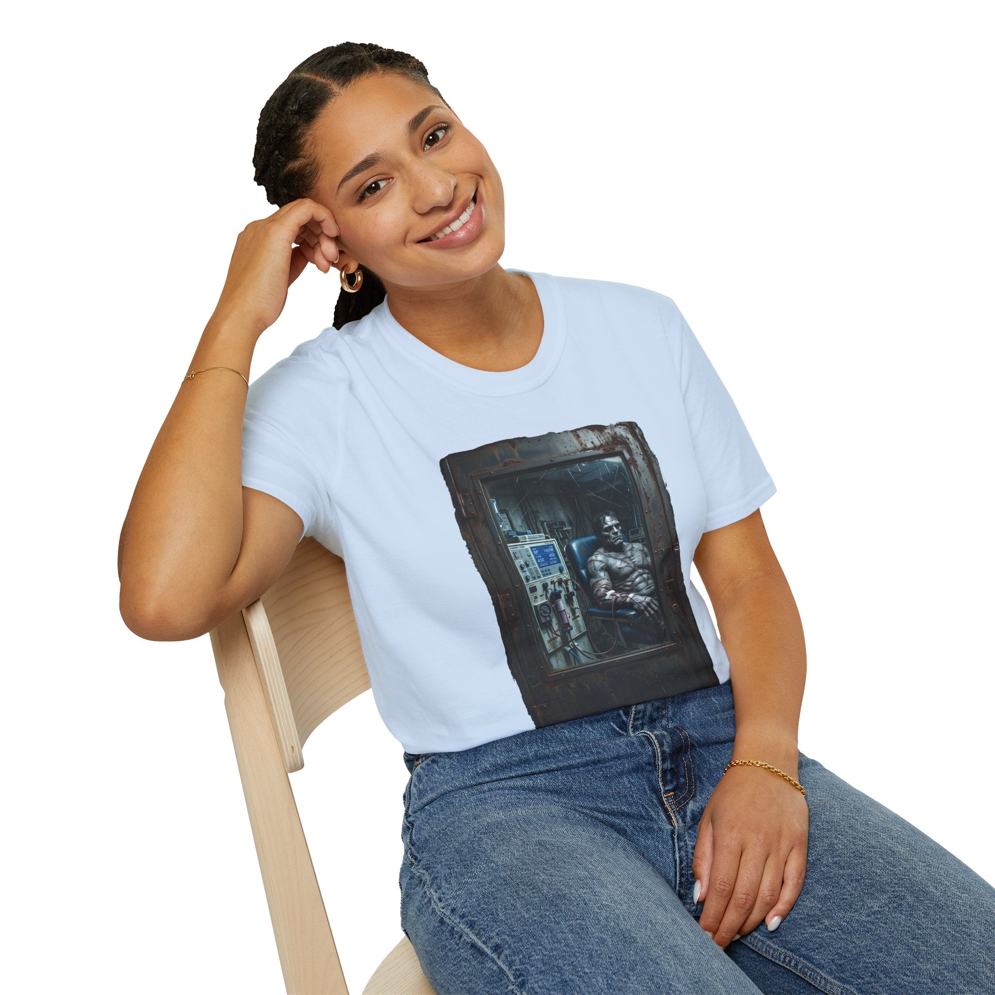 The Patchwork Patient Horror T-Shirt | Spooky Dialysis Tech Halloween Shirt