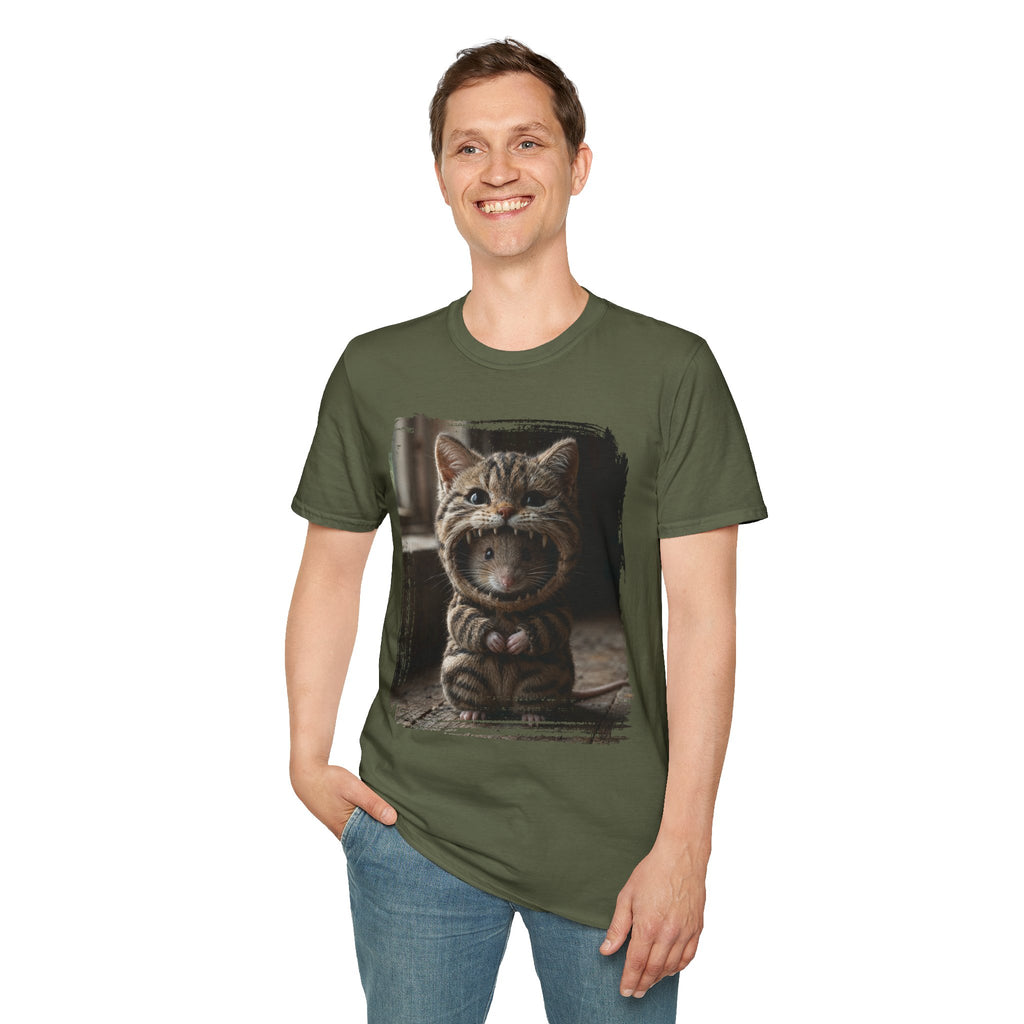 Cat Portrait T-Shirt — Cute Retro Tabby Face Print