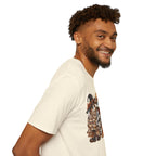 Halloween Pumpkin Crew T-Shirt — Leopard & Buffalo Plaid Spooky Friends