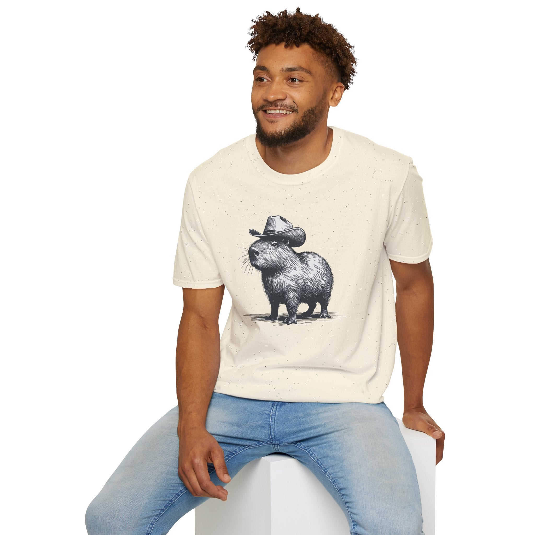 Cowboy Capybara T-Shirt — Cute Western Animal Graphic Tee