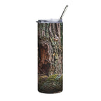 20oz Owl-in-Tree Stainless Steel Tumbler — Insulated Wildlife Travel Cup