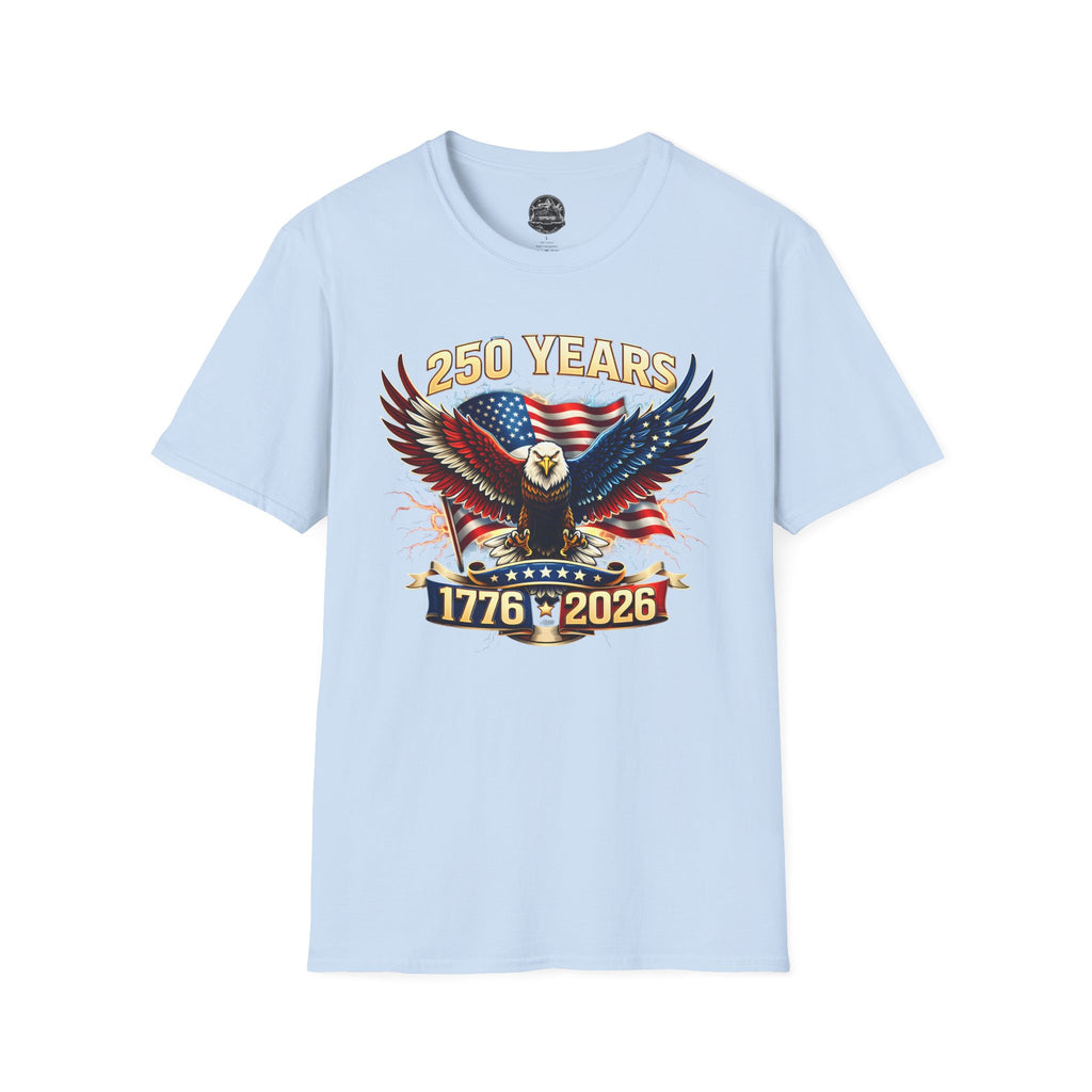 250 Years American Eagle T-Shirt — 1776–2026 Patriotic Anniversary Tee