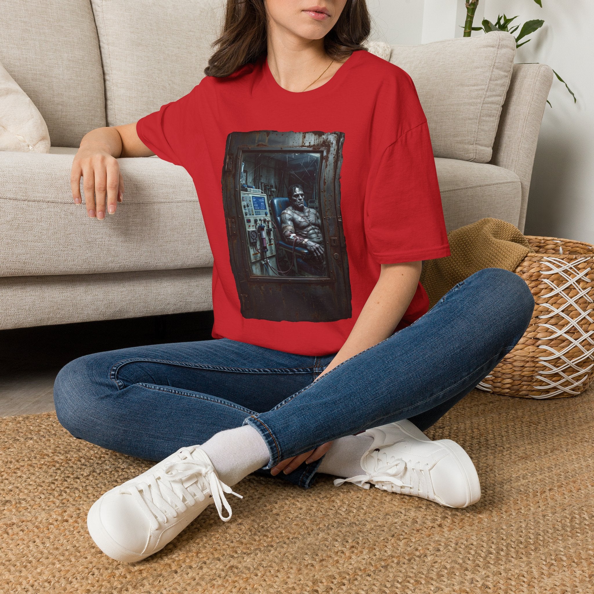 The Patchwork Patient Horror T-Shirt | Spooky Dialysis Tech Halloween Shirt