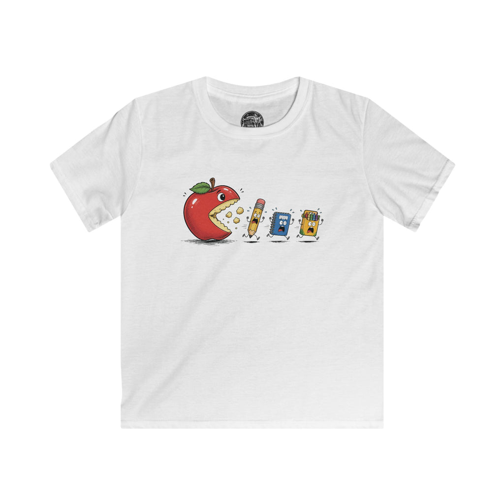 Kids Tee — Cute Apple & School Supplies Back-to-School Graphic