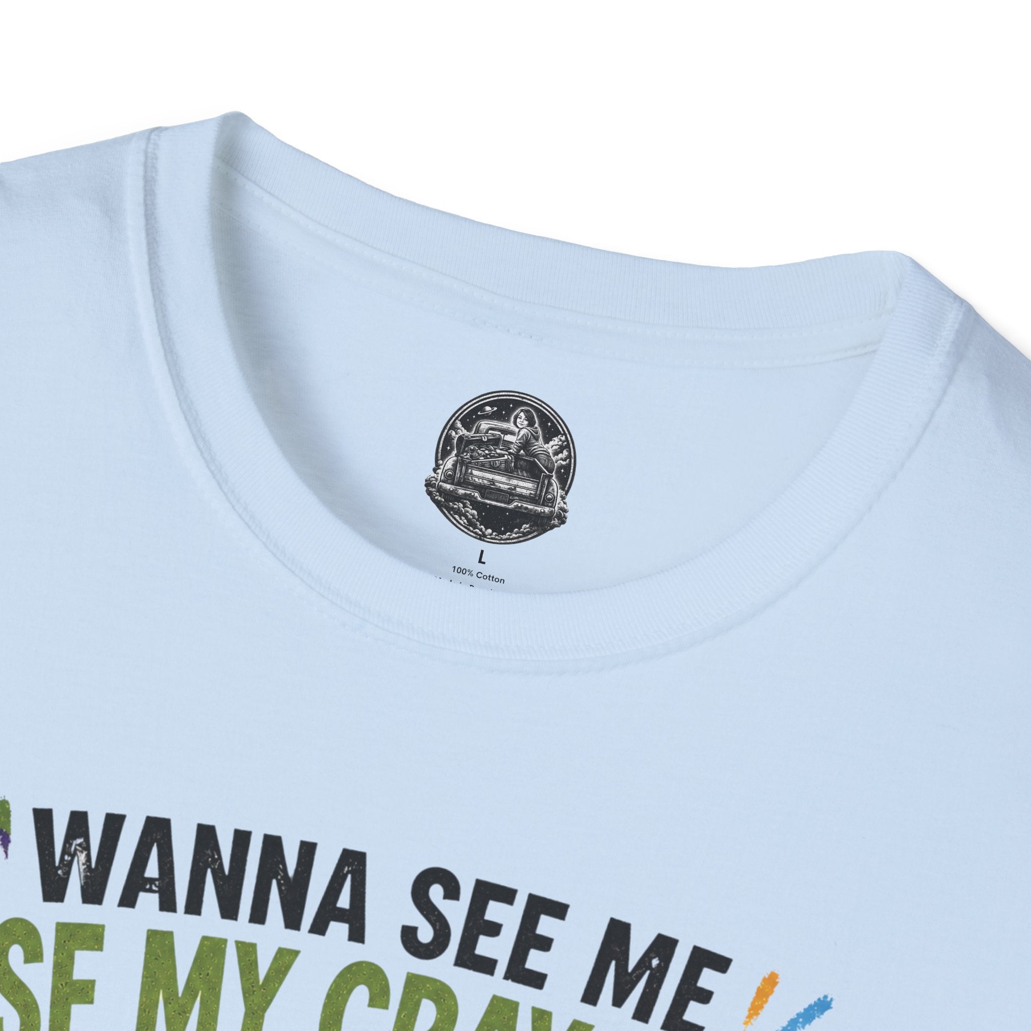 Funny Angry Turtle T-Shirt — “Wanna See Me Lose My Crayons? Do That Again…” — Teacher & Art Lover Tee