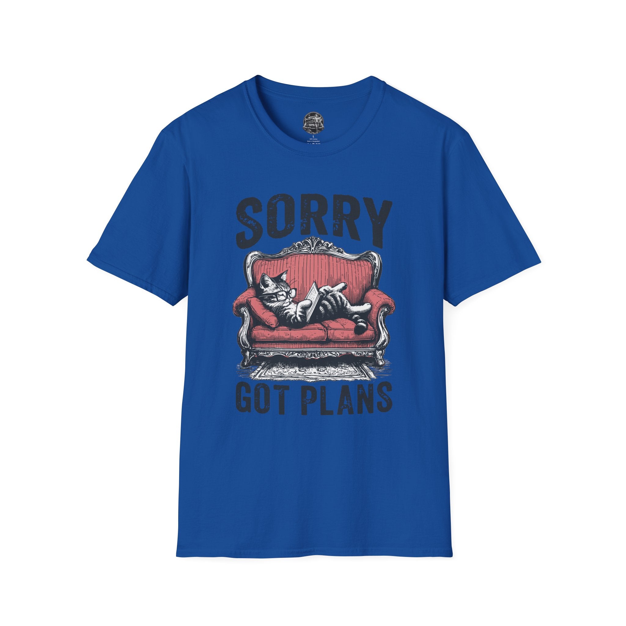 Sorry Got Plans T-Shirt — Lazy Cat Lounge Tee