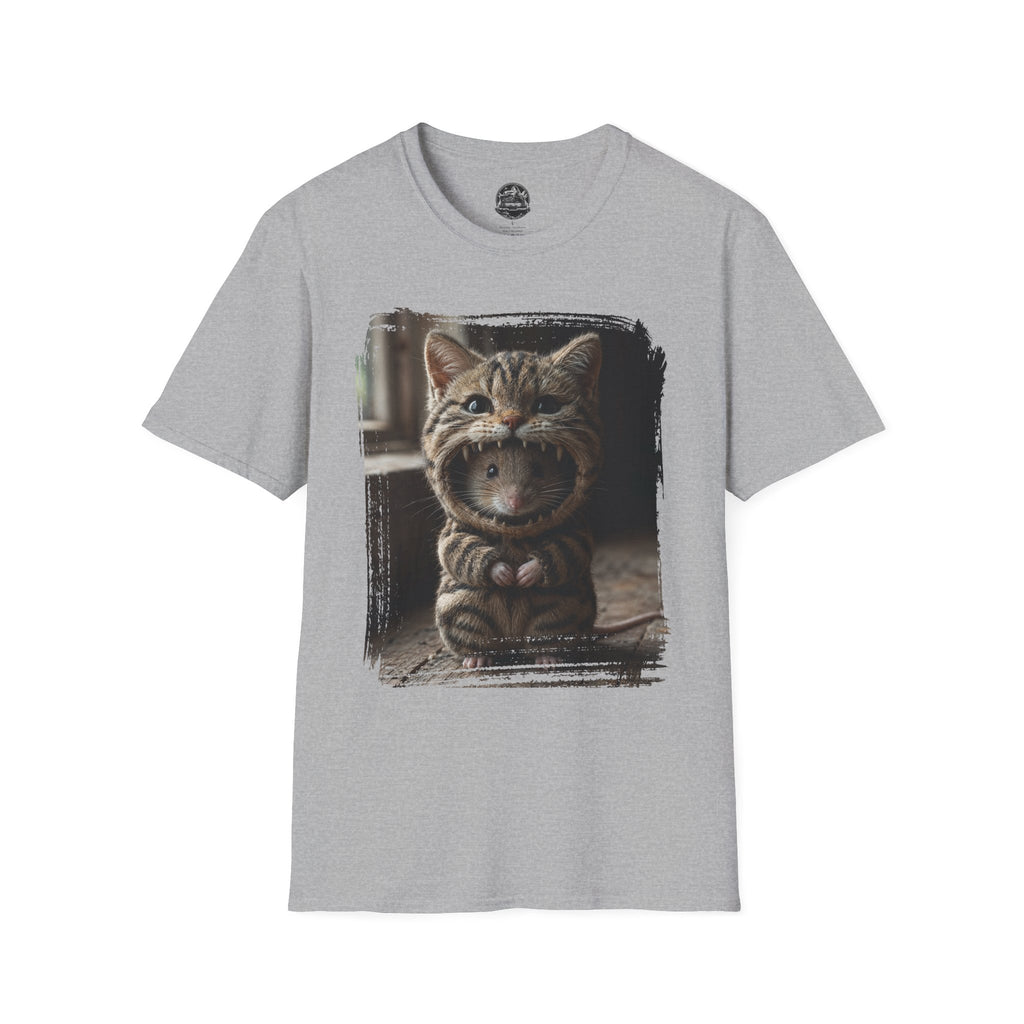 Cat Portrait T-Shirt — Cute Retro Tabby Face Print