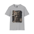 Cat Portrait T-Shirt — Cute Retro Tabby Face Print