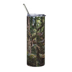 20oz Owl-in-Tree Stainless Steel Tumbler — Insulated Wildlife Travel Cup