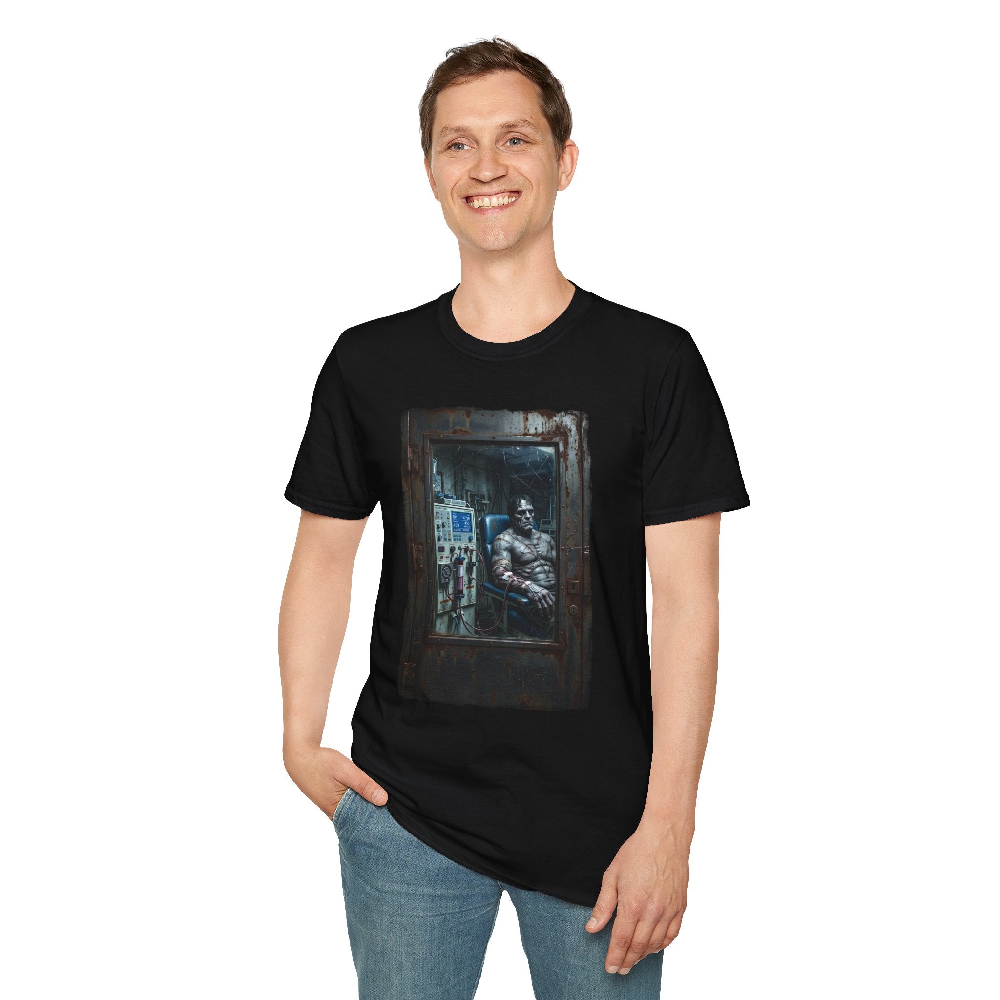 The Patchwork Patient Horror T-Shirt | Spooky Dialysis Tech Halloween Shirt