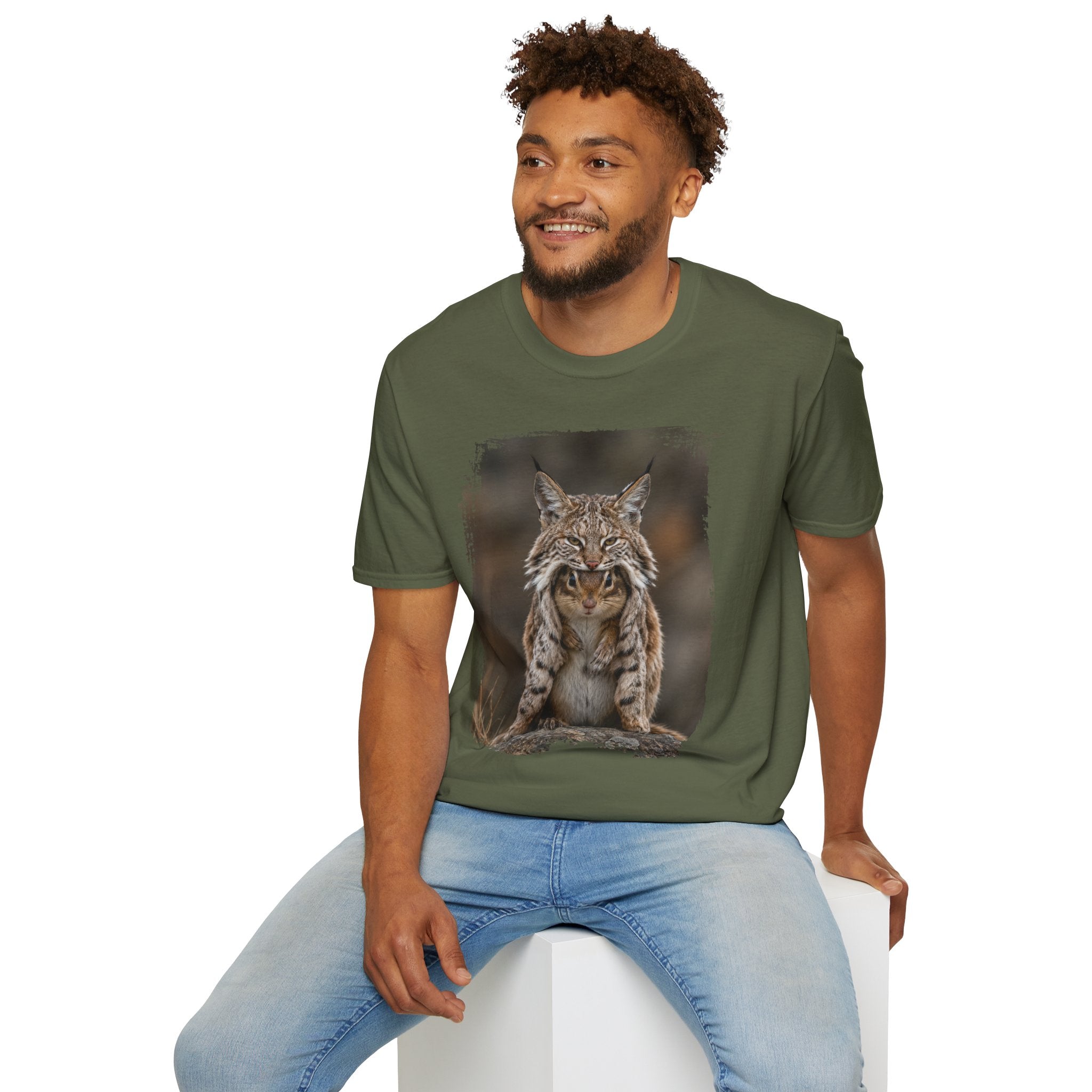 Lynx Portrait T-Shirt — Wild Cat Graphic Tee