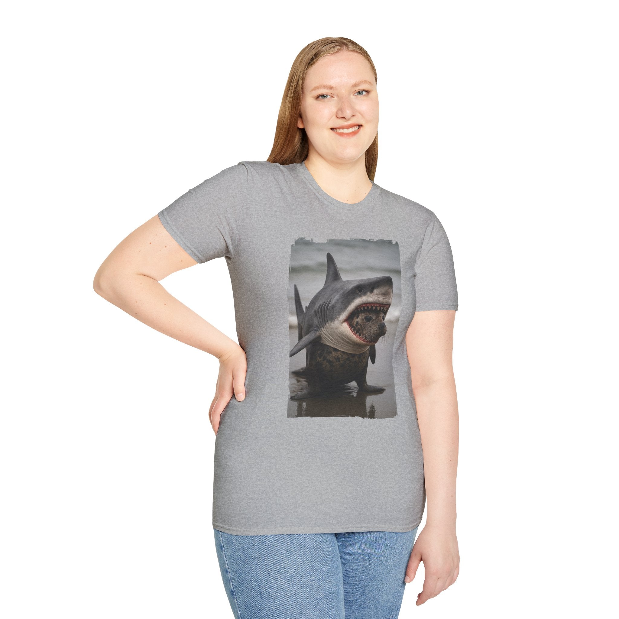 Seal in Shark’s Clothing | Funny Ocean Animal Graphic Tee | Quirky Marine Life Shirt | Creature Features Collection