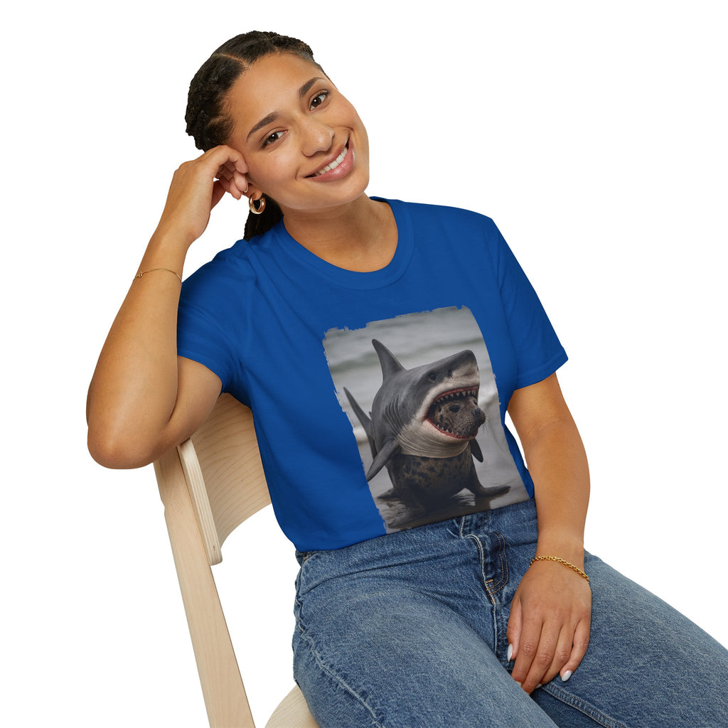Seal in Shark’s Clothing | Funny Ocean Animal Graphic Tee | Quirky Marine Life Shirt | Creature Features Collection