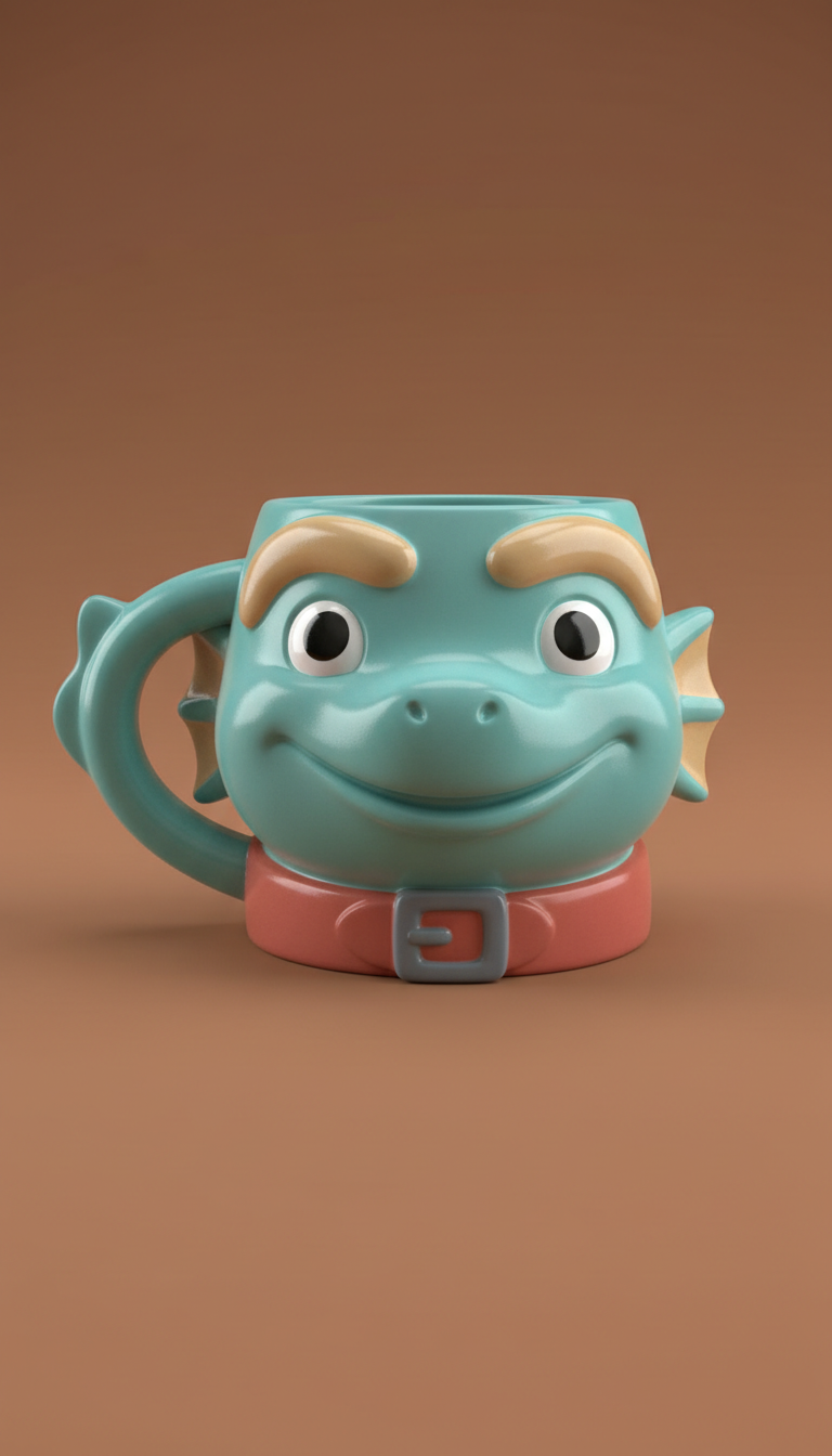 Cryptid aqua mascot mug