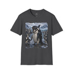 Orca & Penguin Graphic T‑Shirt — Cute Antarctic Wildlife Tee