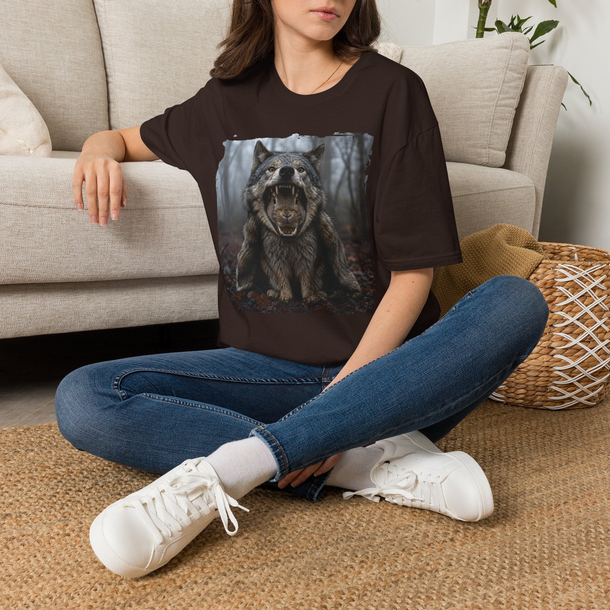Wolf Roar T-Shirt — Fierce Forest Wildlife Graphic Tee