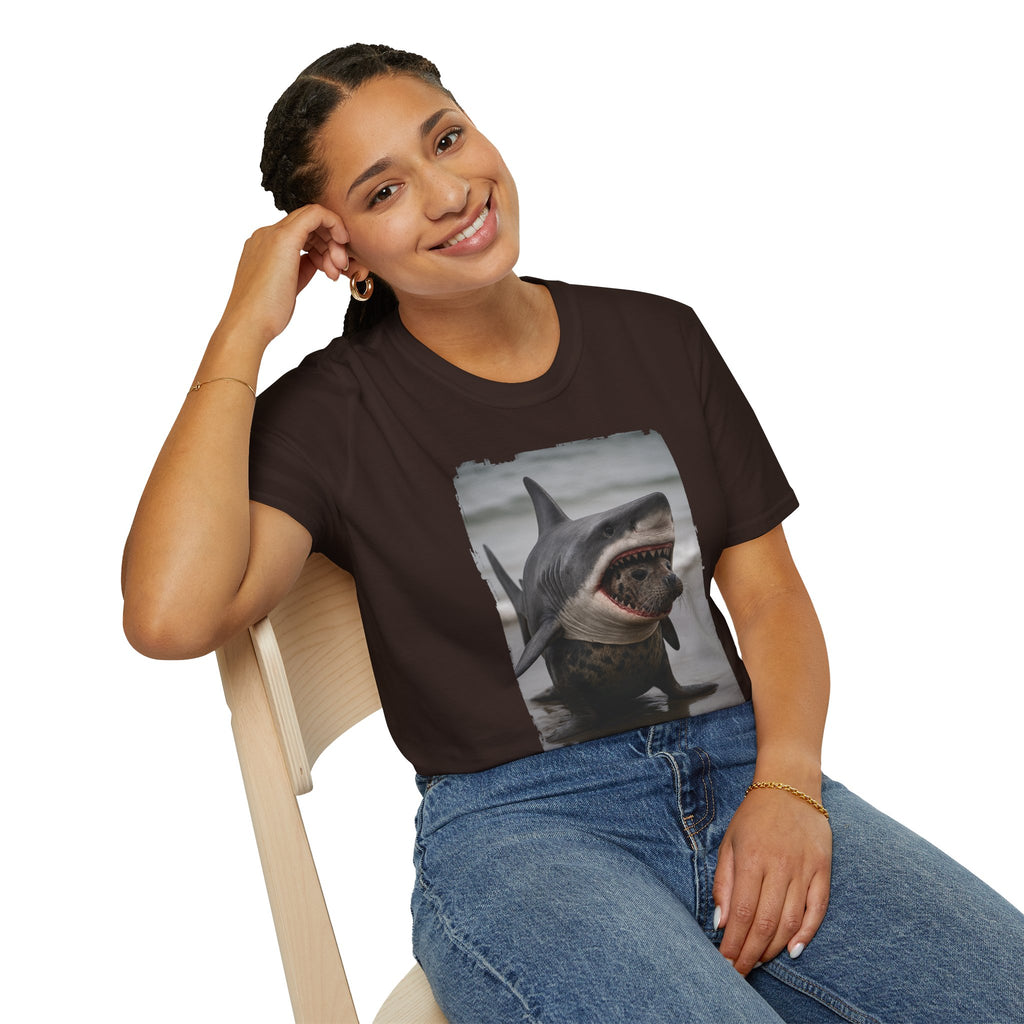 Seal in Shark’s Clothing | Funny Ocean Animal Graphic Tee | Quirky Marine Life Shirt | Creature Features Collection