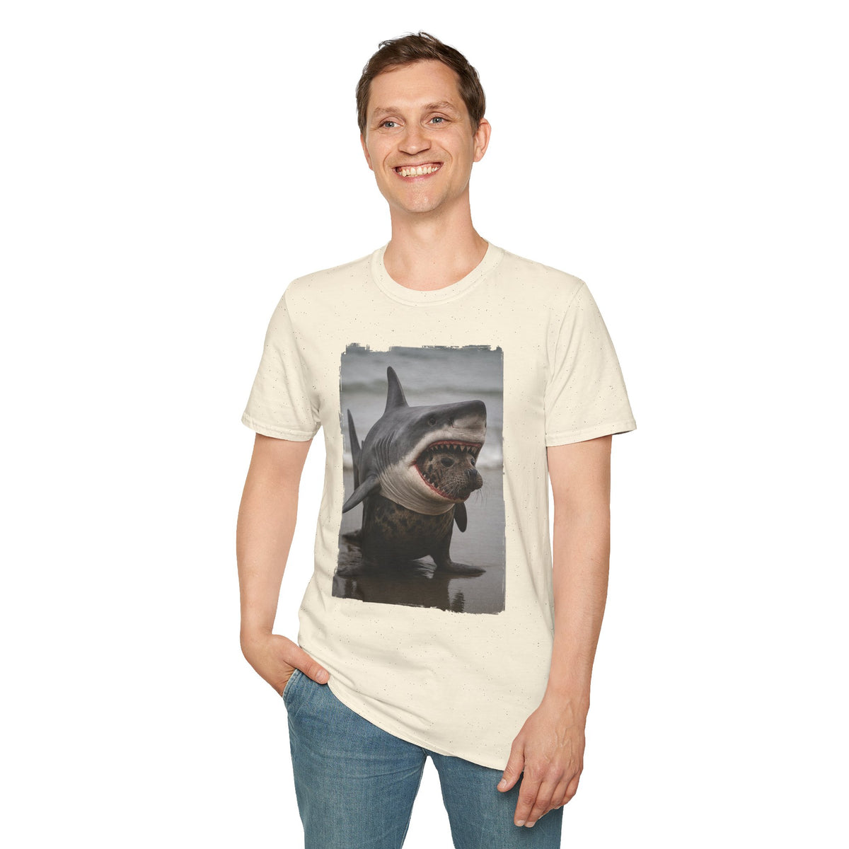 Seal in Shark’s Clothing | Funny Ocean Animal Graphic Tee | Quirky Marine Life Shirt | Creature Features Collection