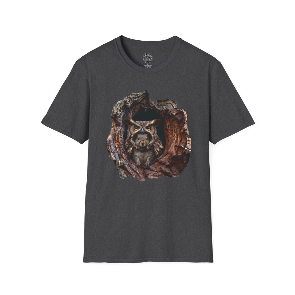 Squirrel in Owl Disguise T-Shirt — "Prey Wearing Its Predator"