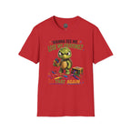 Funny Angry Turtle T-Shirt — “Wanna See Me Lose My Crayons? Do That Again…” — Teacher & Art Lover Tee