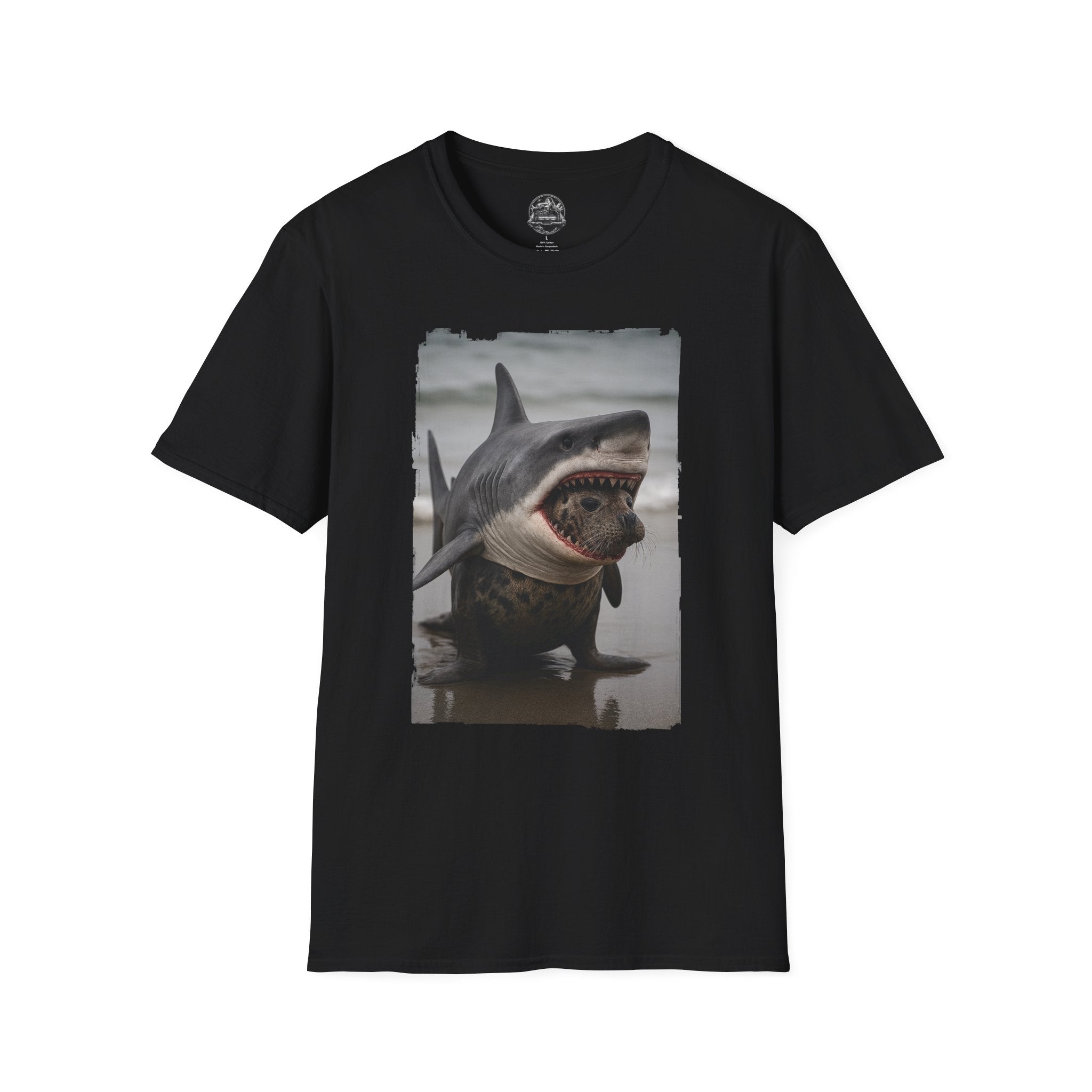 Seal in Shark’s Clothing | Funny Ocean Animal Graphic Tee | Quirky Marine Life Shirt | Creature Features Collection