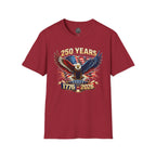 250 Years American Eagle T-Shirt — 1776–2026 Patriotic Anniversary Tee