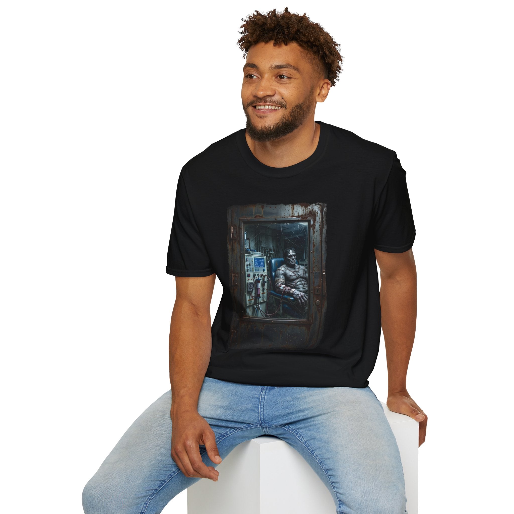 The Patchwork Patient Horror T-Shirt | Spooky Dialysis Tech Halloween Shirt