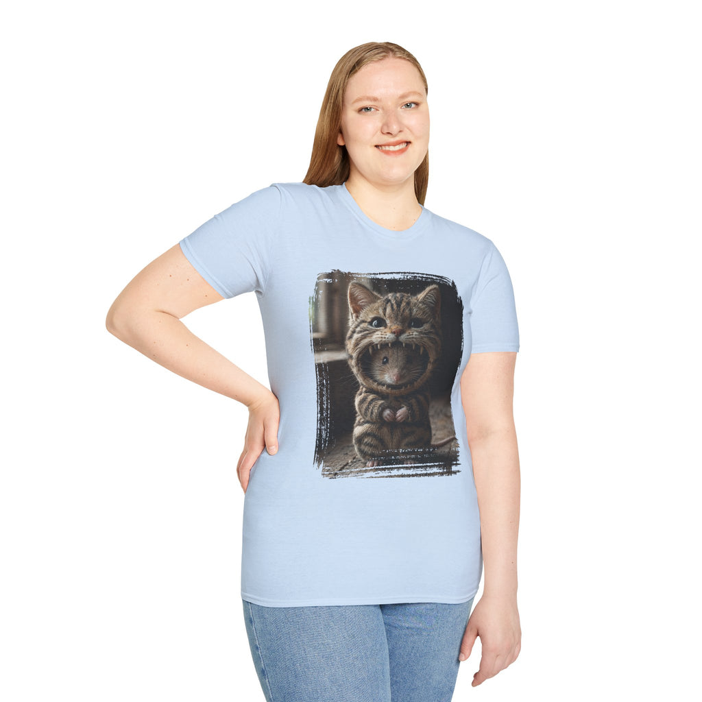 Cat Portrait T-Shirt — Cute Retro Tabby Face Print