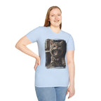 Cat Portrait T-Shirt — Cute Retro Tabby Face Print