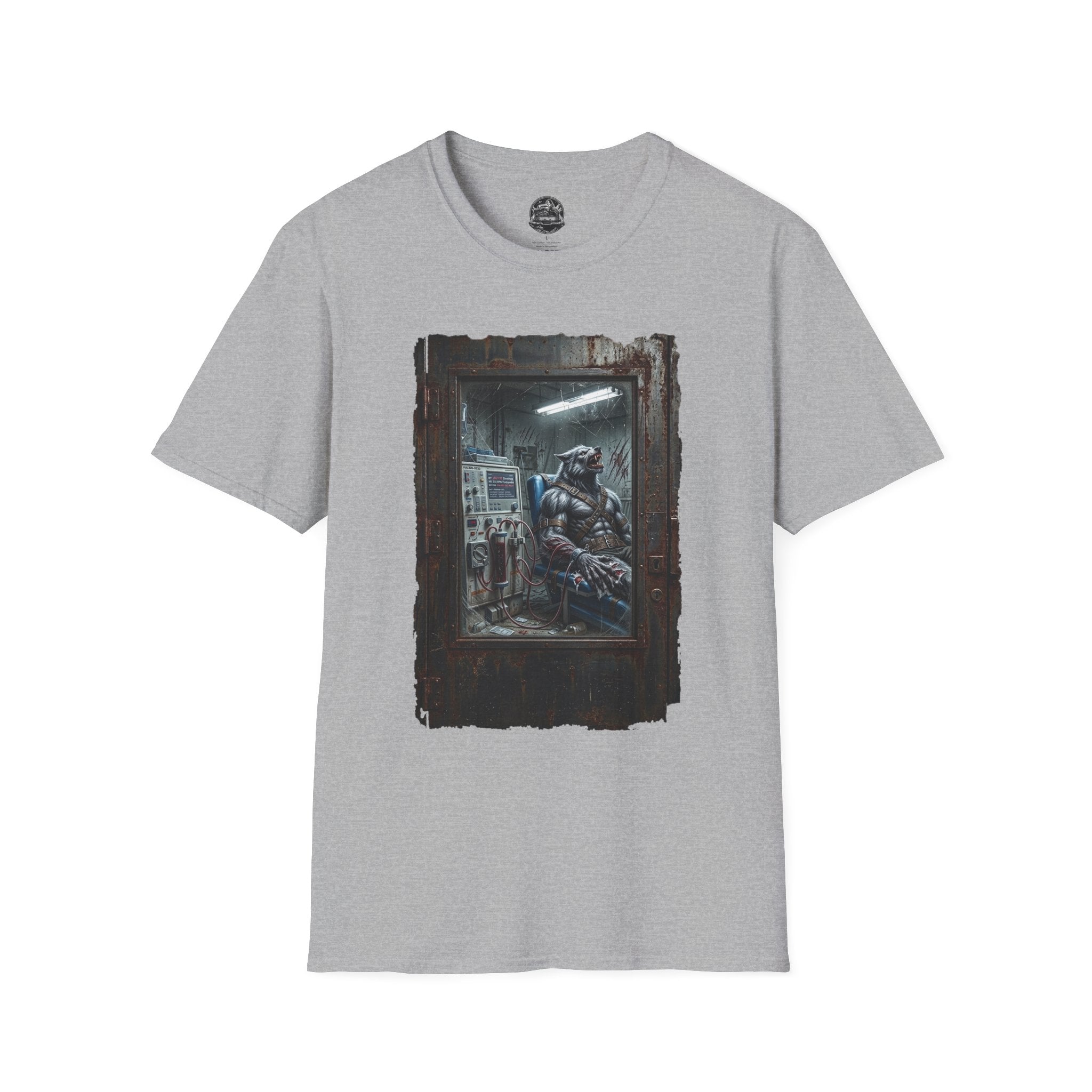 Dialysis After Dark: The Lunar Patient Werewolf Horror T-Shirt | Spooky Dialysis Tech Halloween Shirt