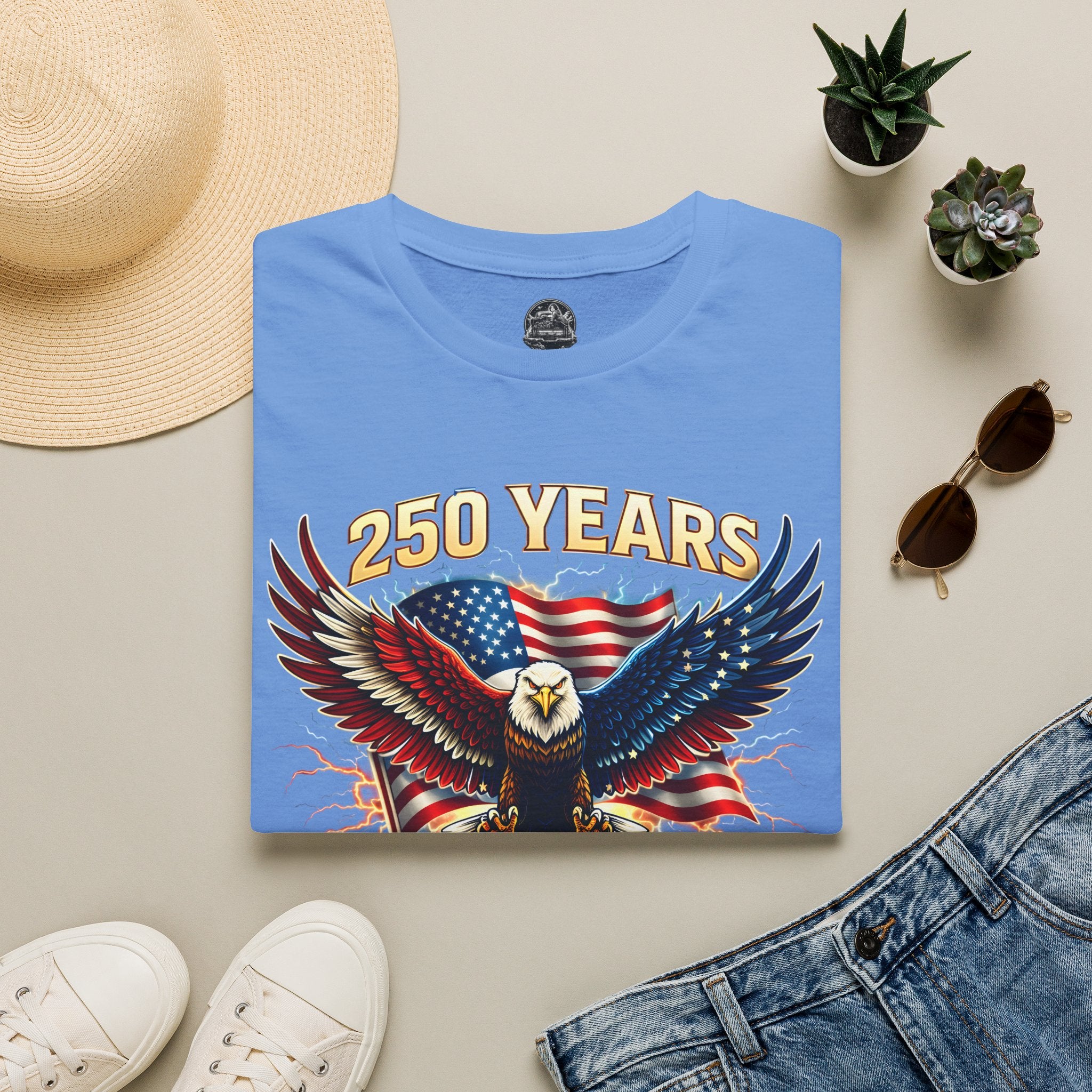 250 Years American Eagle T-Shirt — 1776–2026 Patriotic Anniversary Tee