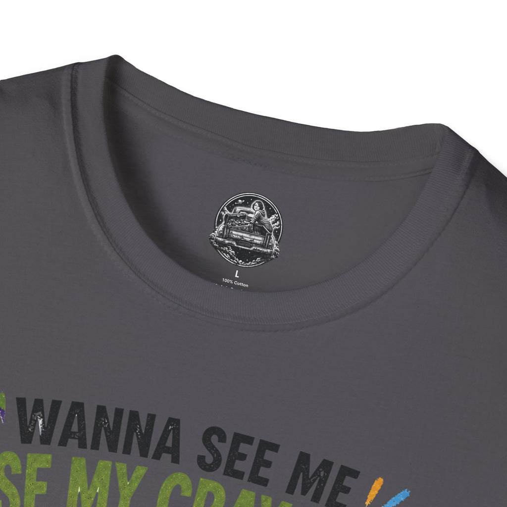 Funny Angry Turtle T-Shirt — “Wanna See Me Lose My Crayons? Do That Again…” — Teacher & Art Lover Tee
