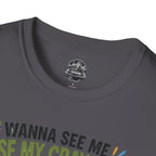 Funny Angry Turtle T-Shirt — “Wanna See Me Lose My Crayons? Do That Again…” — Teacher & Art Lover Tee