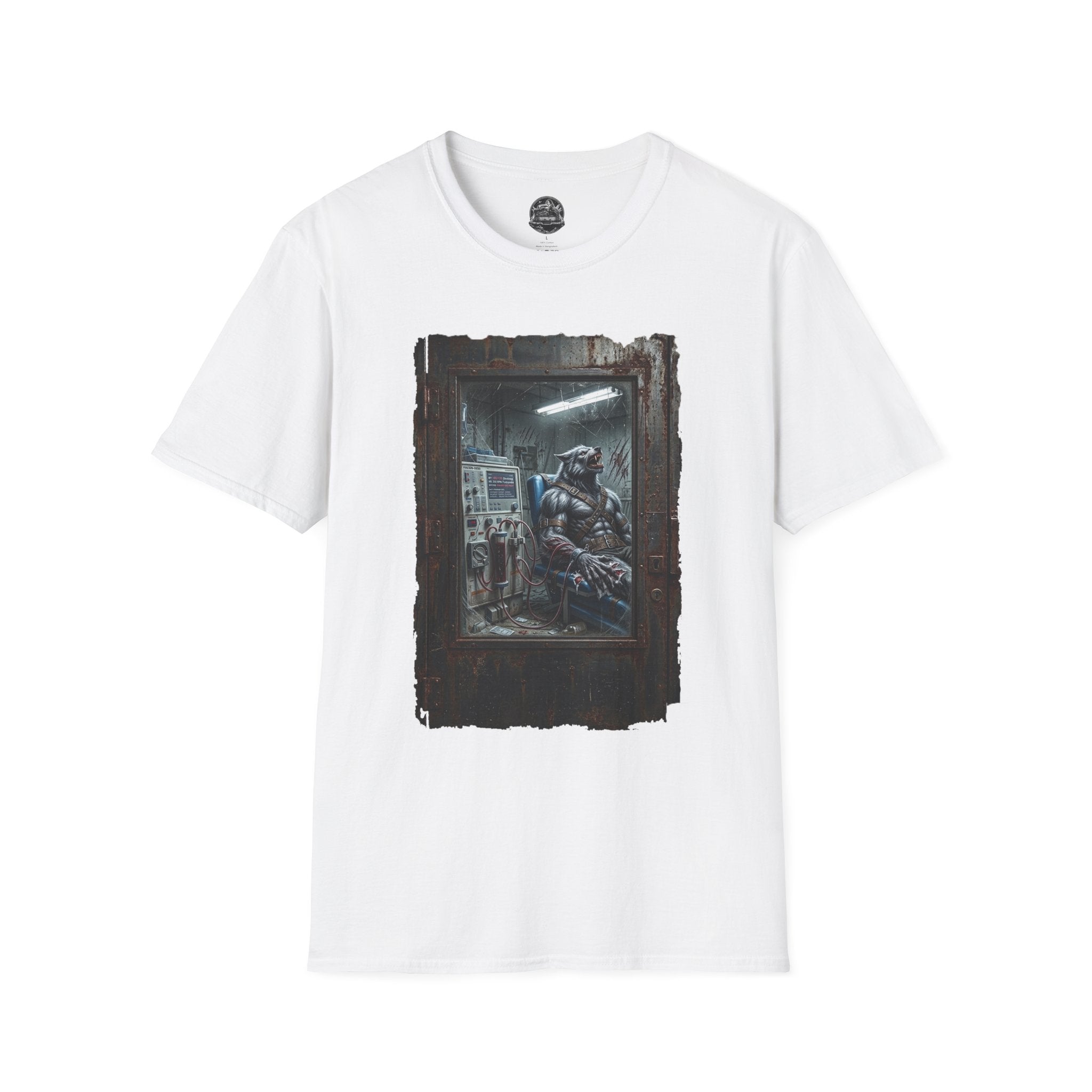 Dialysis After Dark: The Lunar Patient Werewolf Horror T-Shirt | Spooky Dialysis Tech Halloween Shirt