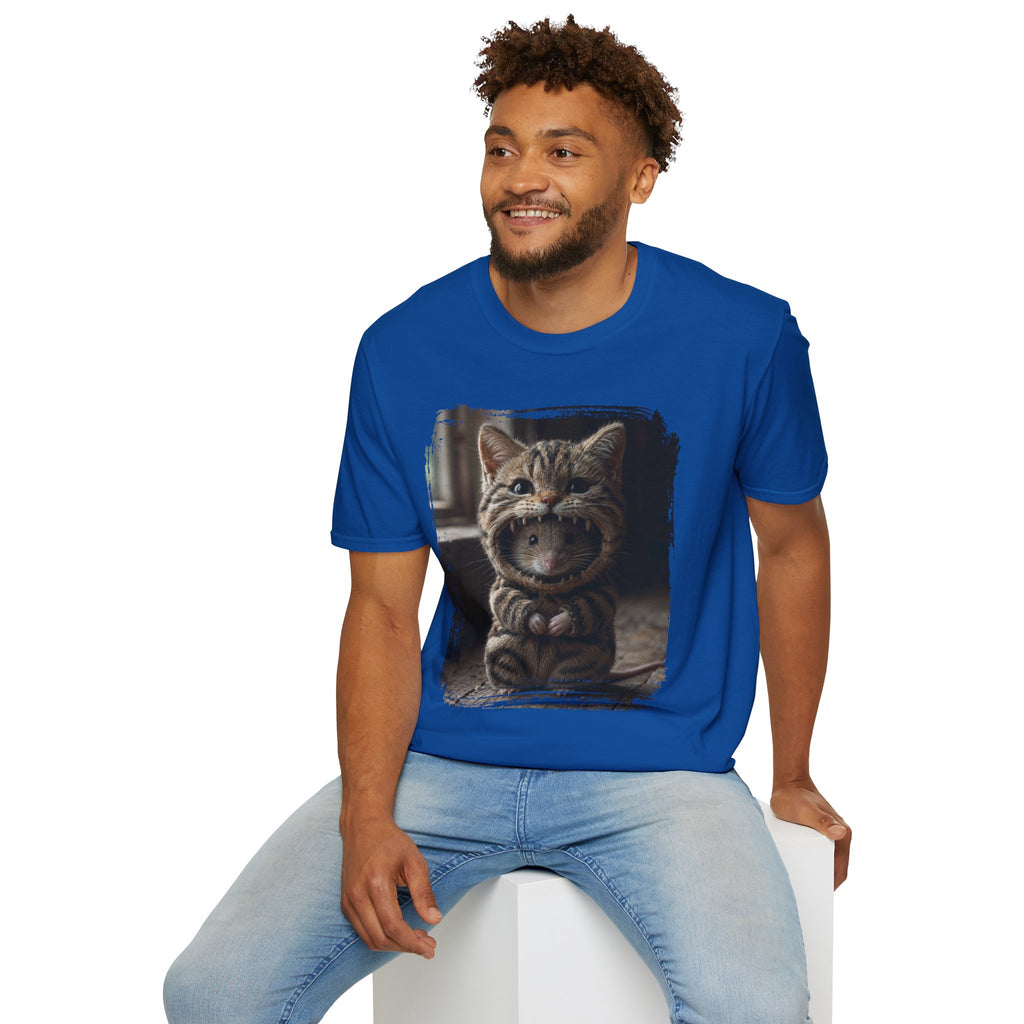 Cat Portrait T-Shirt — Cute Retro Tabby Face Print