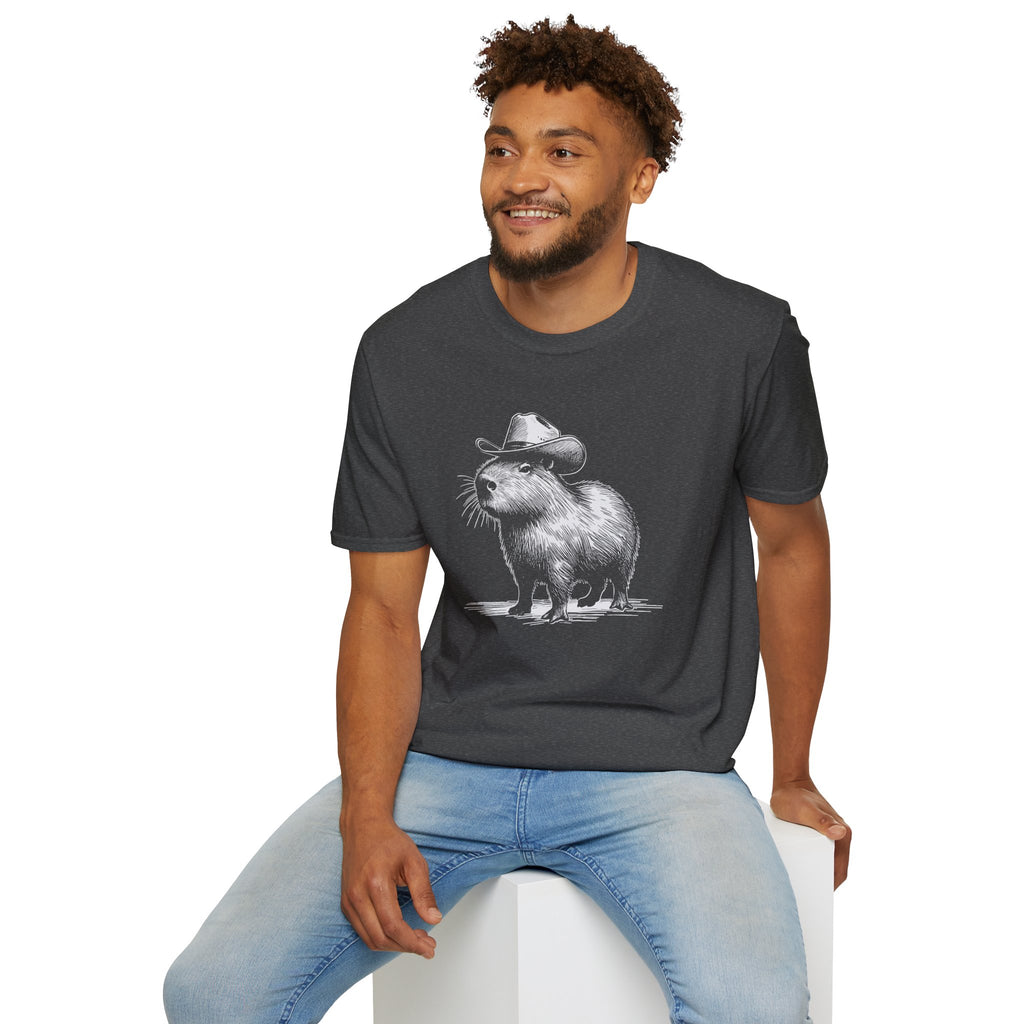 Cowboy Capybara T-Shirt — Funny Western Animal Graphic Tee