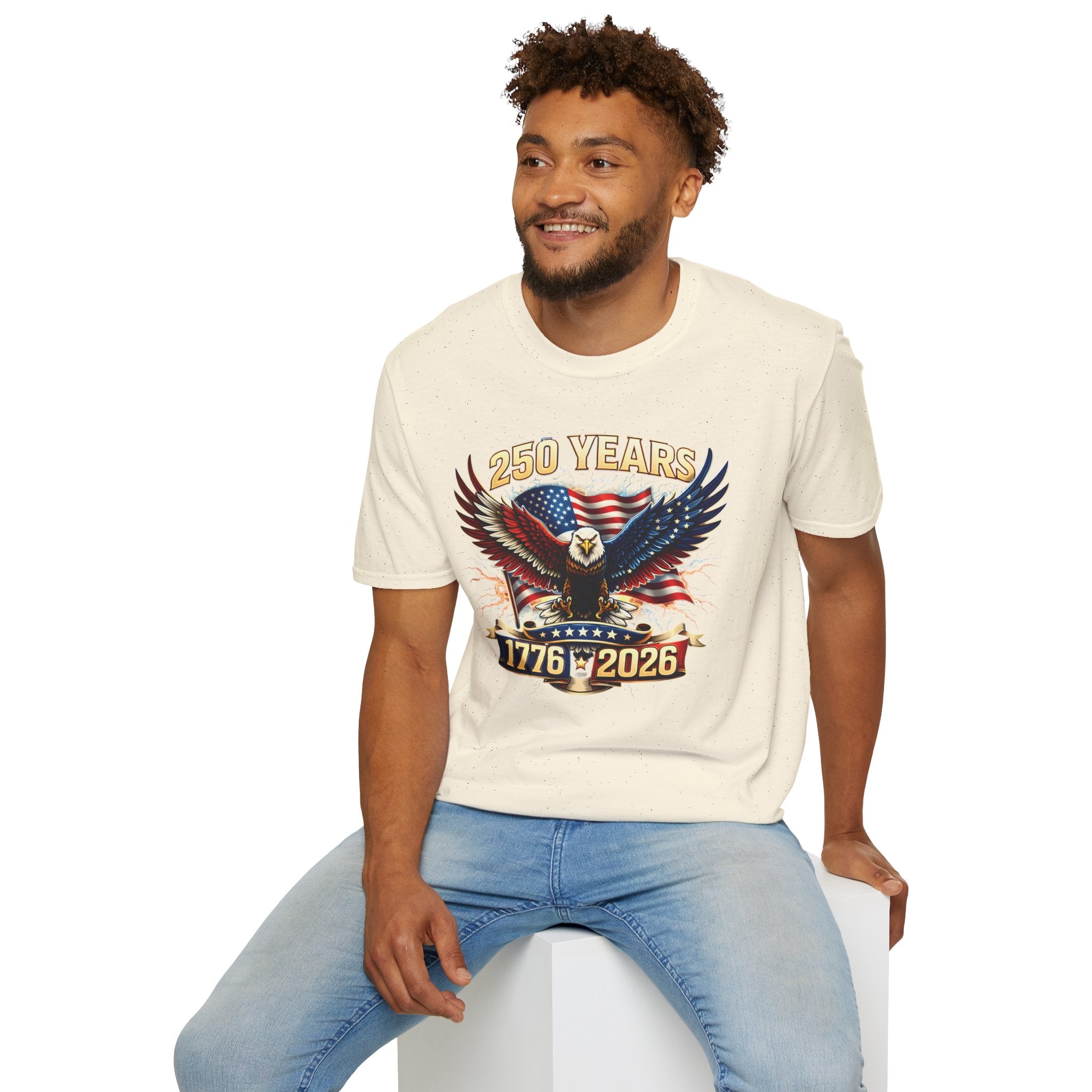 250 Years American Eagle T-Shirt — 1776–2026 Patriotic Anniversary Tee