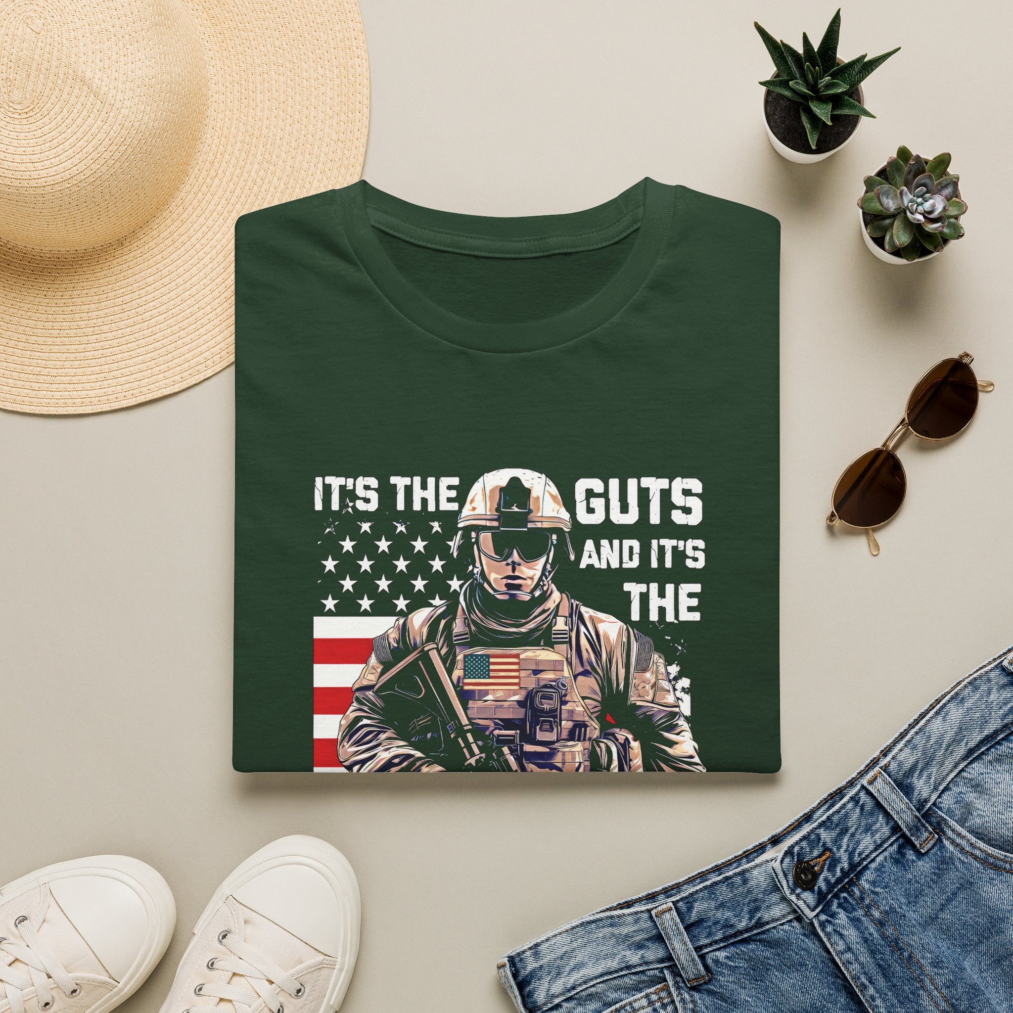 It's the Guts and It's the Glory T-Shirt — Motivational Graphic Tee