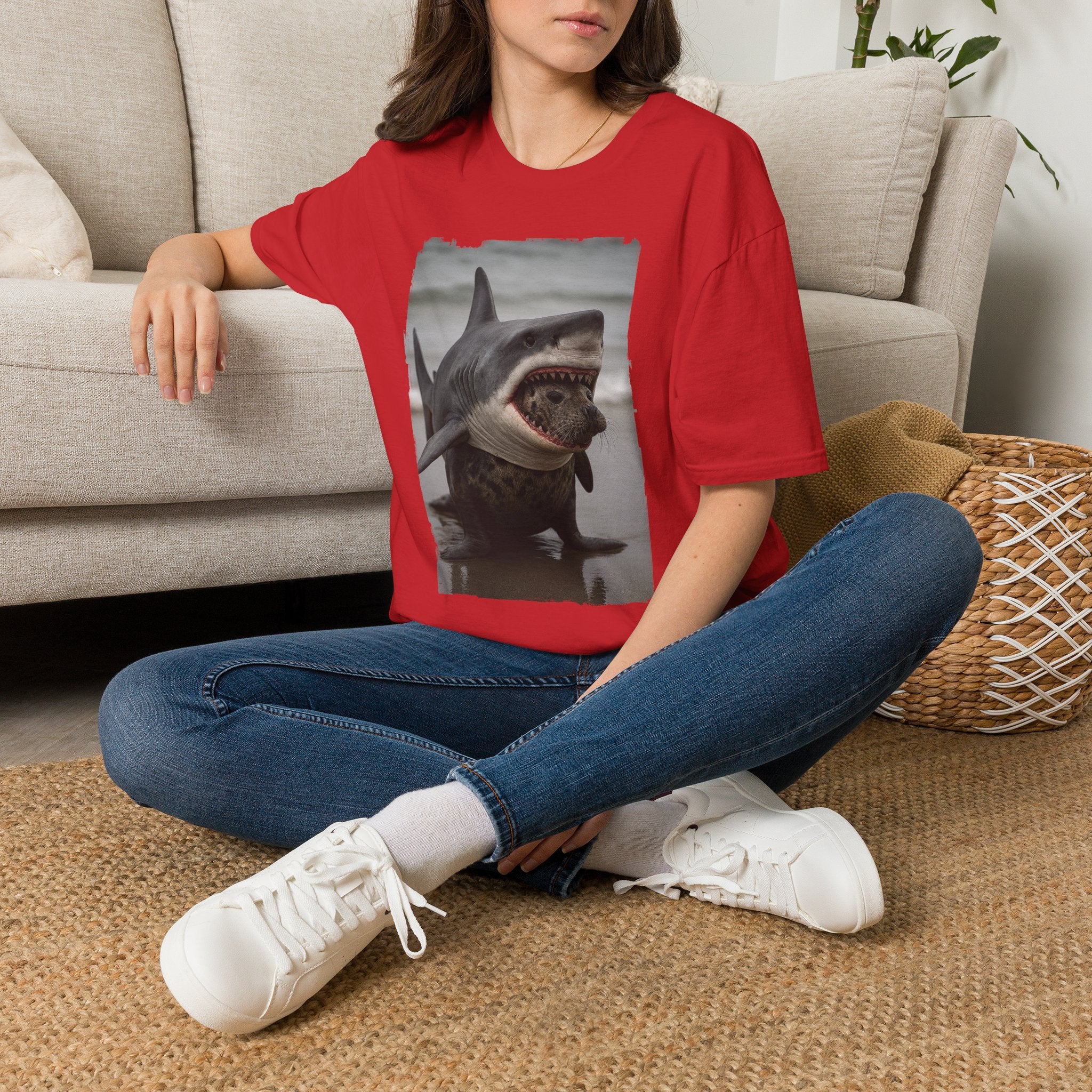 Seal in Shark’s Clothing | Funny Ocean Animal Graphic Tee | Quirky Marine Life Shirt | Creature Features Collection