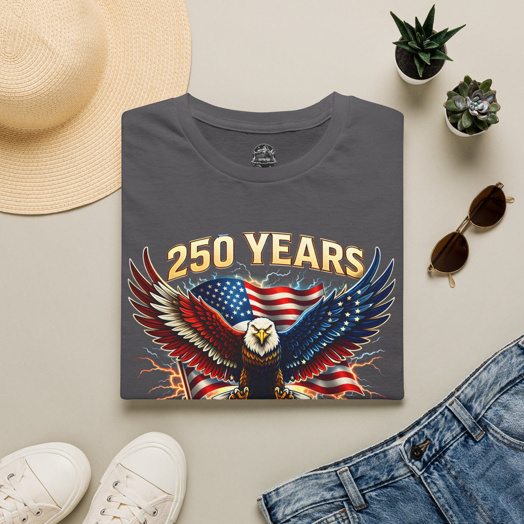 250 Years American Eagle T-Shirt — 1776–2026 Patriotic Anniversary Tee