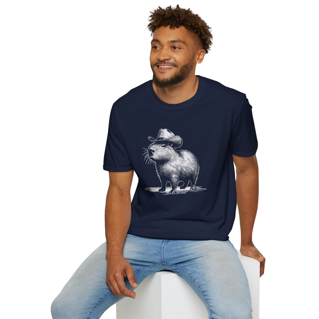 Cowboy Capybara T-Shirt — Funny Western Animal Graphic Tee