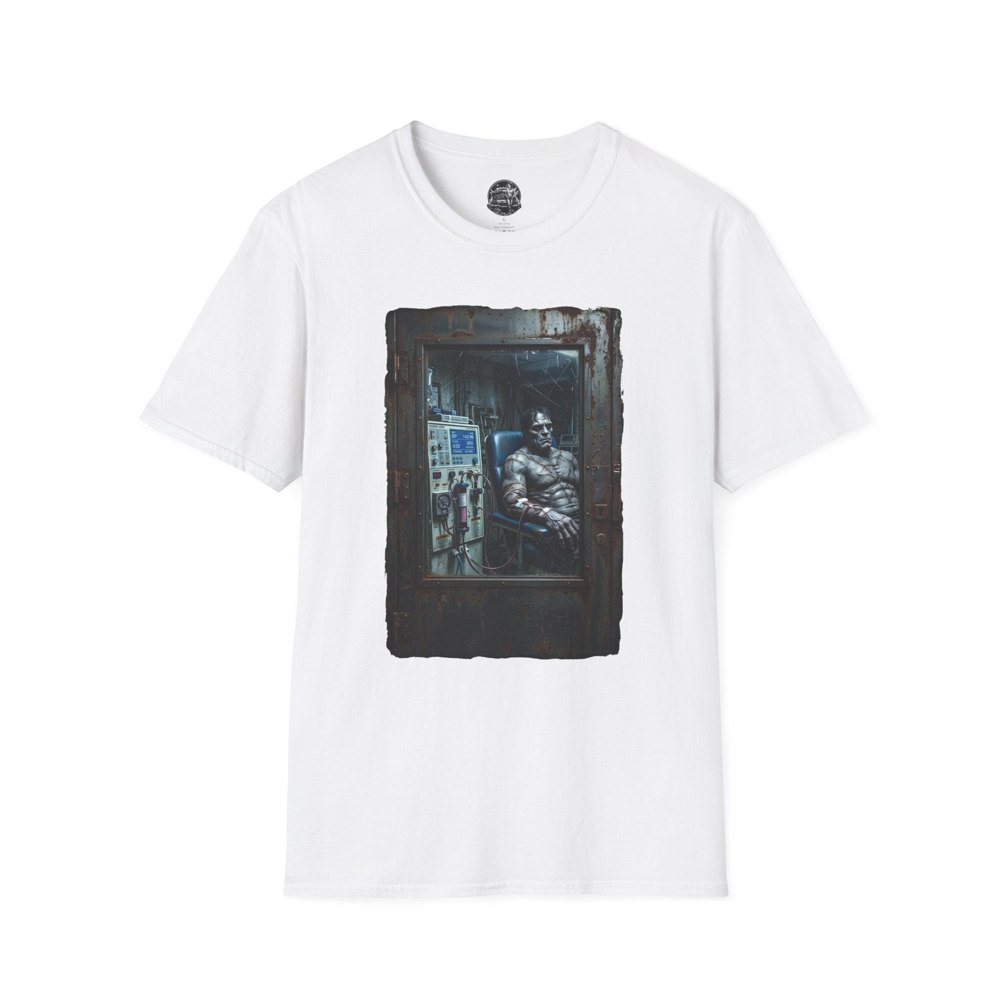 The Patchwork Patient Horror T-Shirt | Spooky Dialysis Tech Halloween Shirt