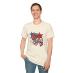 4th of July Patriotic T-Shirt – Red White Blue Stars & Bow Design