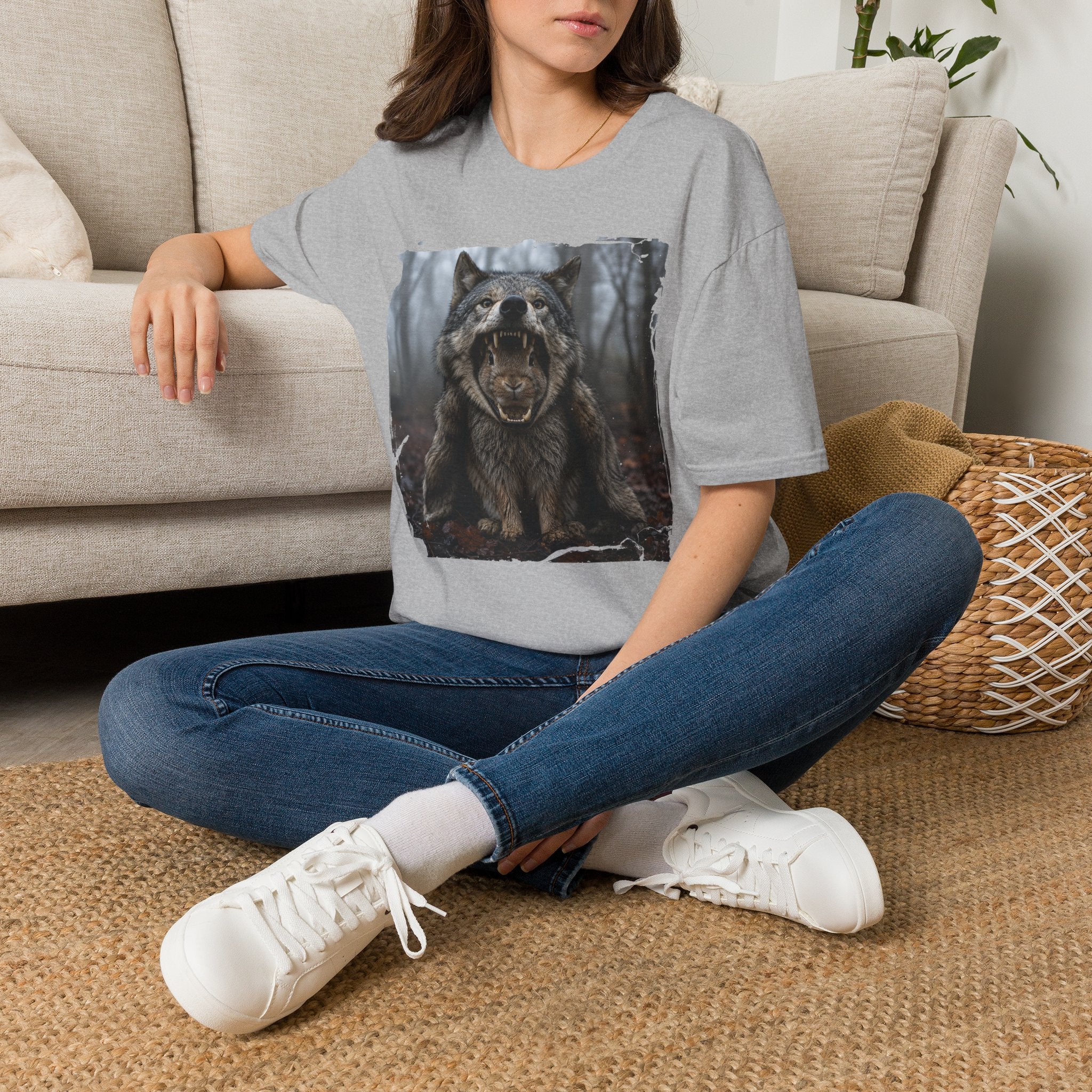 Wolf Roar T-Shirt — Fierce Forest Wildlife Graphic Tee