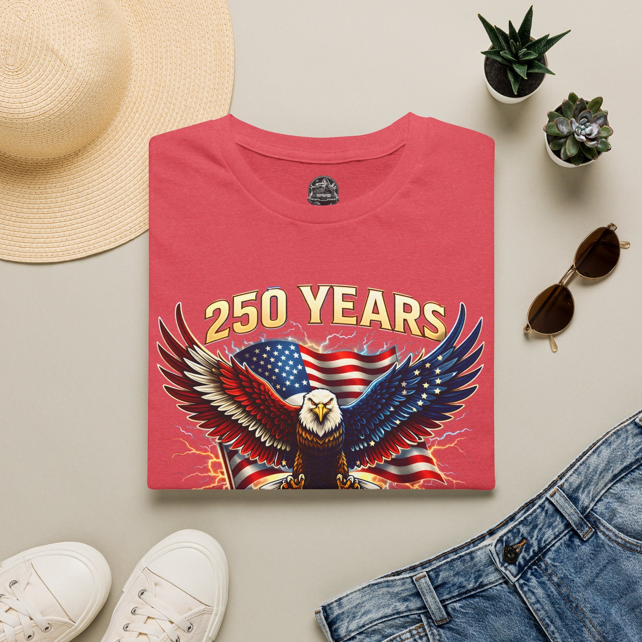 250 Years American Eagle T-Shirt — 1776–2026 Patriotic Anniversary Tee