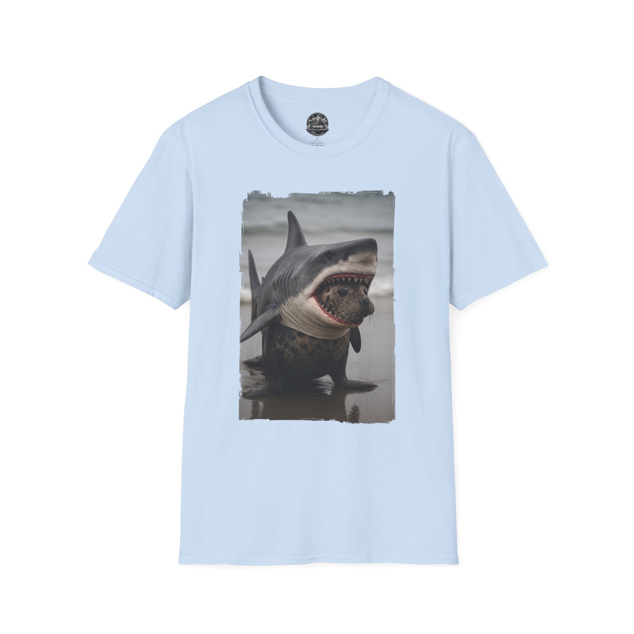 Seal in Shark’s Clothing | Funny Ocean Animal Graphic Tee | Quirky Marine Life Shirt | Creature Features Collection