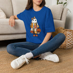 Ghost Softstyle T-Shirt with Patchwork Quilt Design