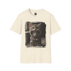 Cat Portrait T-Shirt — Cute Retro Tabby Face Print