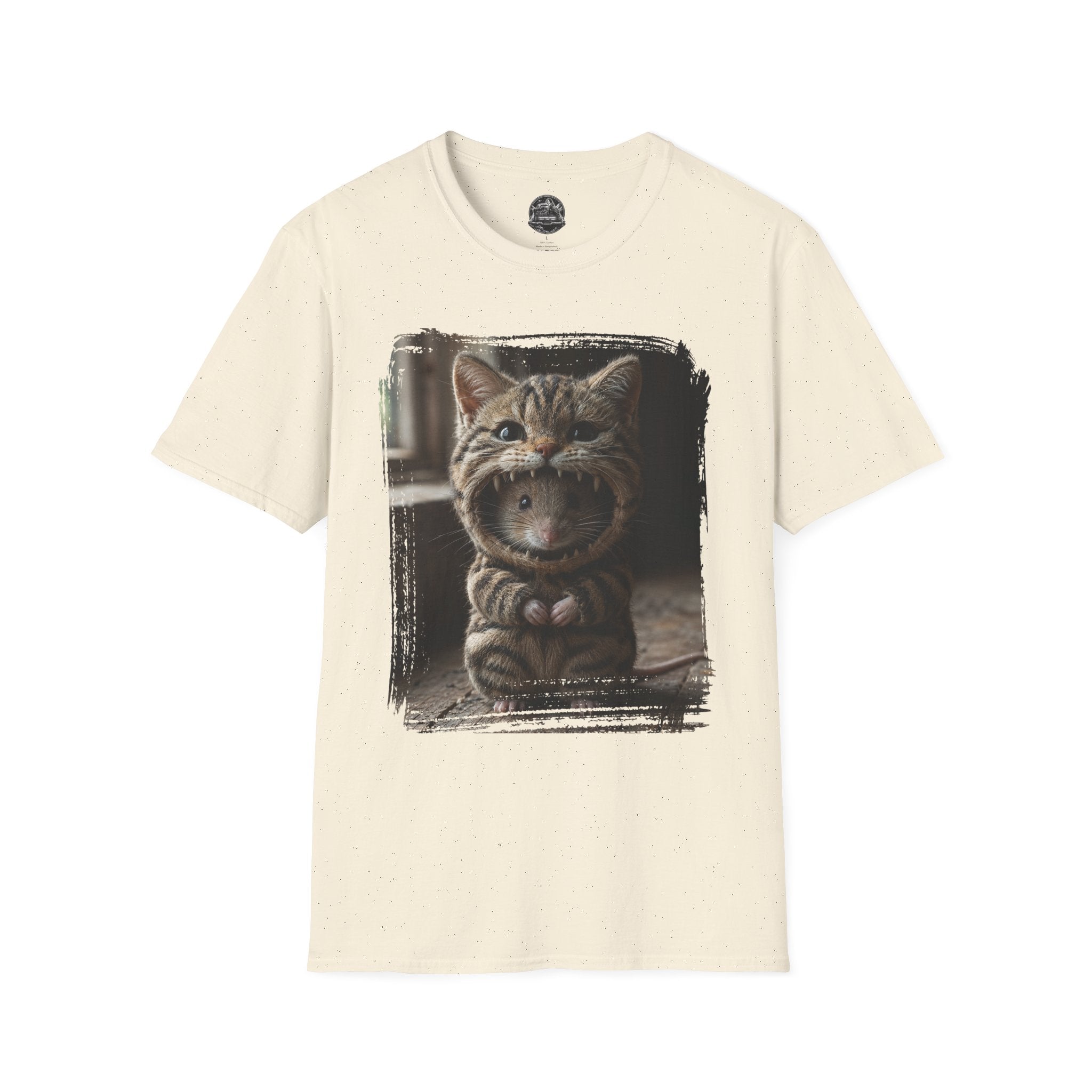 Cat Portrait T-Shirt — Cute Retro Tabby Face Print