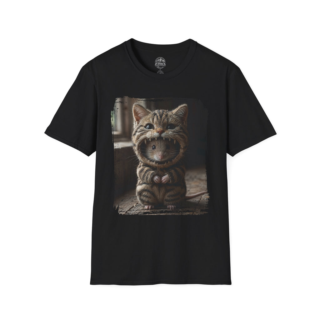 Cat Portrait T-Shirt — Cute Retro Tabby Face Print
